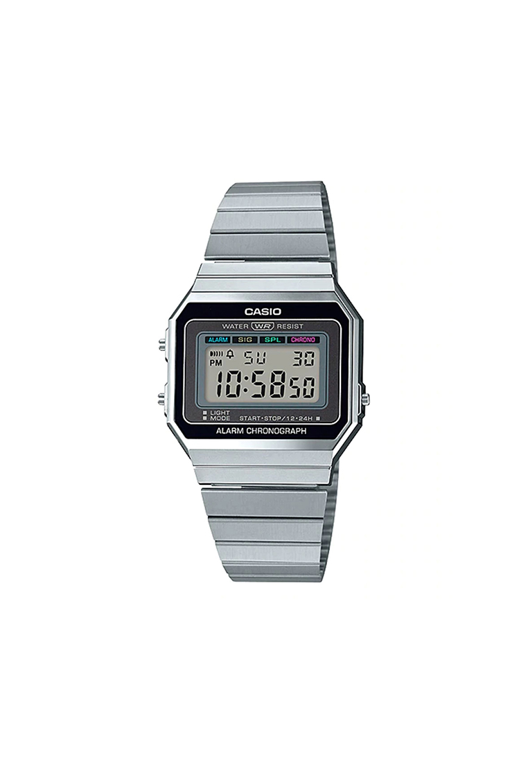 CASIO Vintage Unisex Watch A700W-1A Silver Stainless Steel Watch for Men