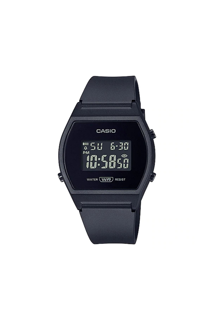 CASIO Women's Digital Watch LW-204-1B Black Resin Band Ladies Watch