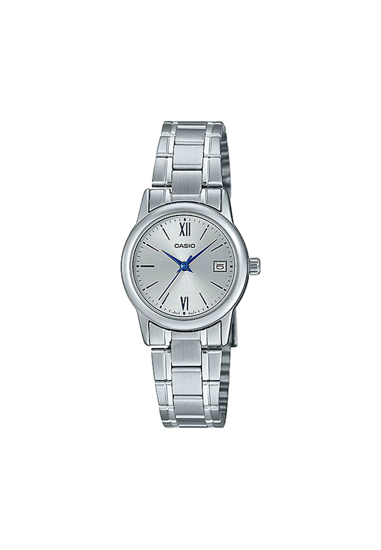 CASIO Women's Analog LTP-V002D-7B3 Silver Stainless Steel Watch