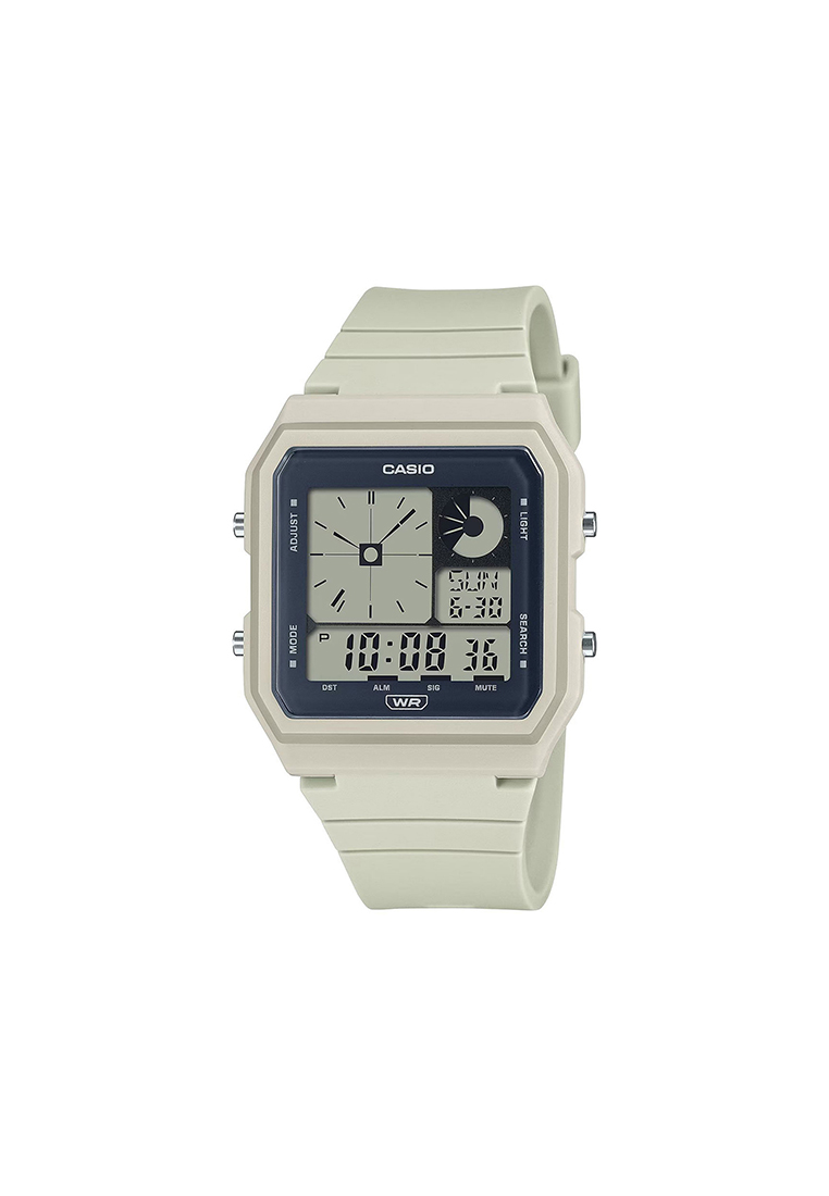 CASIO Pop Series LF-20W-8A Men's Digital Sports Watch with Light Grey Resin Band