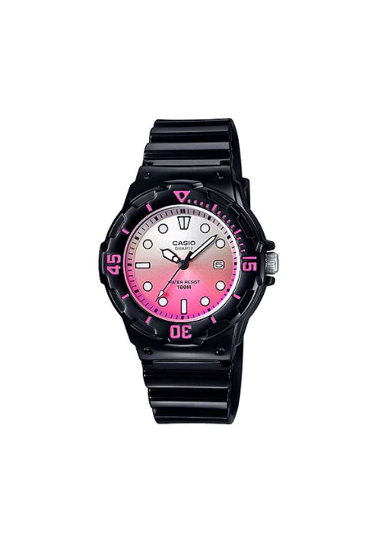 Casio Watches Kid's Analog Watch LRW-200H-4EV Black Resin Band Kids Watch