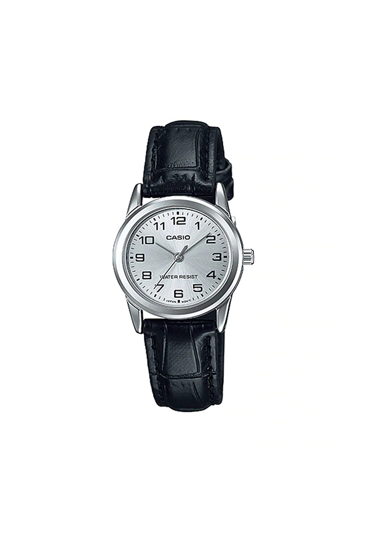 Casio Watches Women's Analog Watch LTP-V001L-7B Black Leather Watch