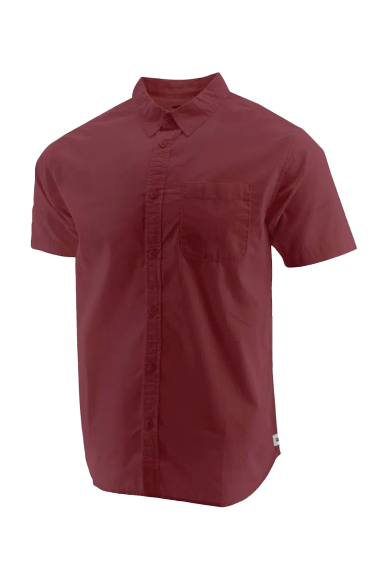 Caterpillar Caterpillar Men's FOUNDATION Poplin Shirt - Brick Red (2610463-11600)