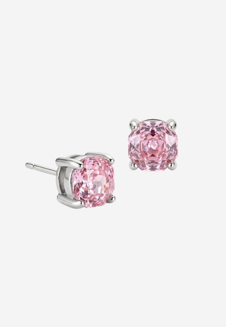 CELOVIS FREE GIFT–Roselle Lumin Pink Earrings in White Gold
