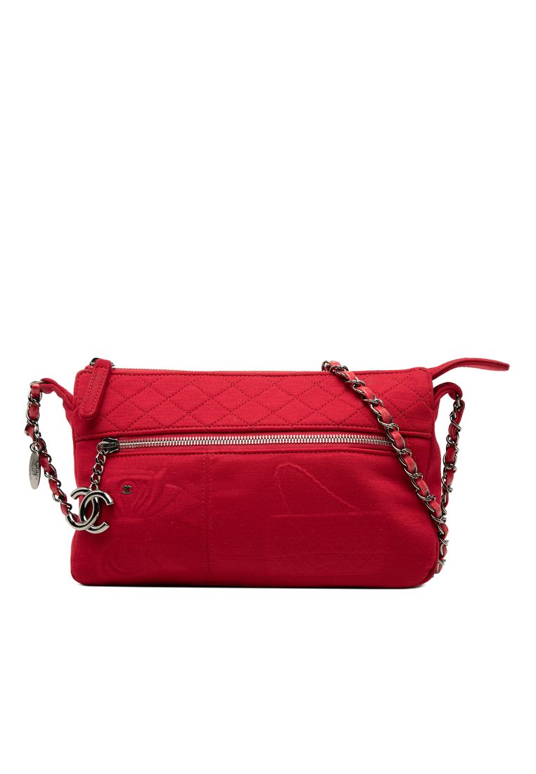 Chanel Pre-Loved Chanel Quilted Jersey Hawaii Crossbody