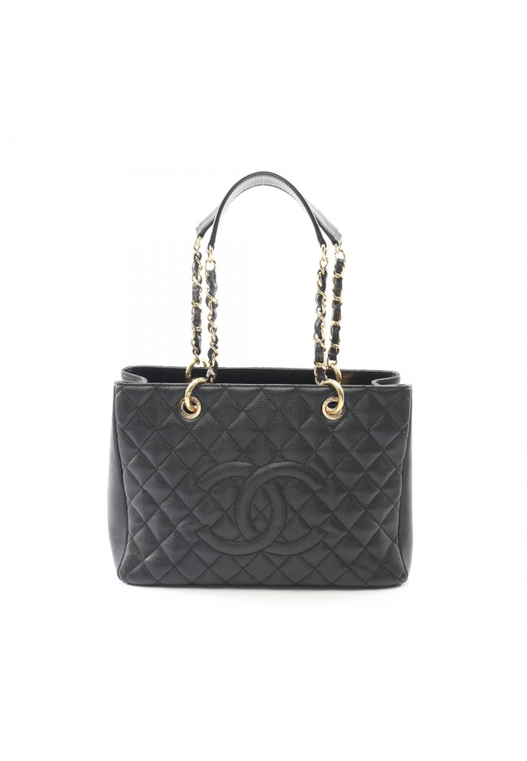 CHANEL Pre-Loved Chanel matelasse grand shopping GST chain shoulder bag chain tote bag Caviar skin b