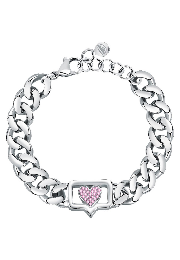Chiara Ferragni Chiara Ferragni Chain 165+30mm Pink Heart Women's Bracelets J19AUW11