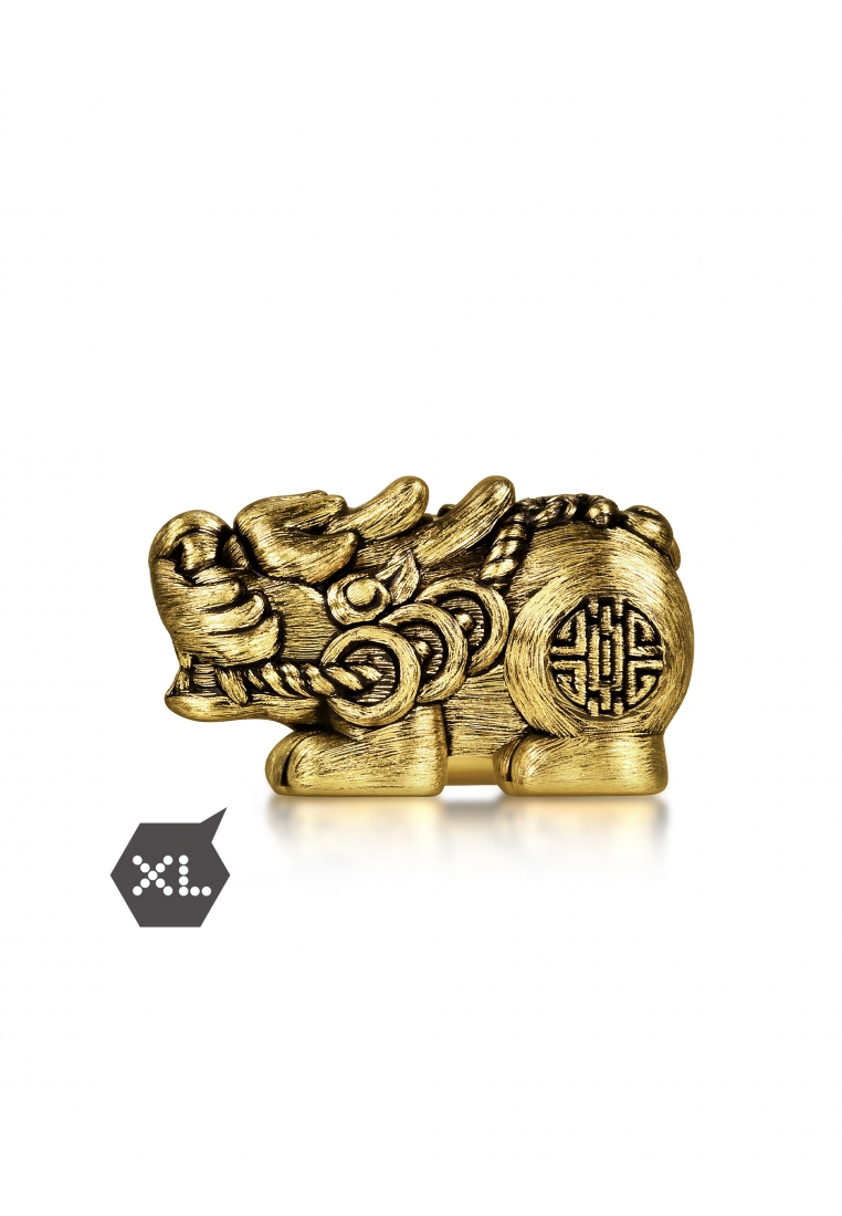 Chow Sang Sang Charme 999 24K Gold Cultural Blessings Noir XL Pixiu Charm 95508C (Bracelet not inclu