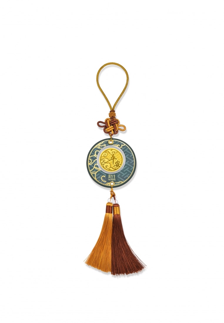 Chow Sang Sang 999.9 24K Pure Gold Chinese Gifting Collection Peace "Ping An" Product Ingot for Wome