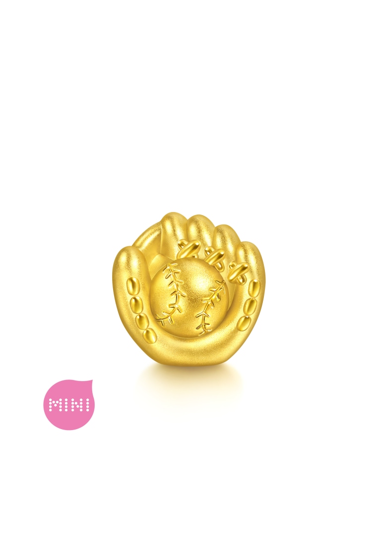 Chow Sang Sang 999 Gold Charme Baseball Glove Charm for Women & Men 96661C  [Bracelet not included]