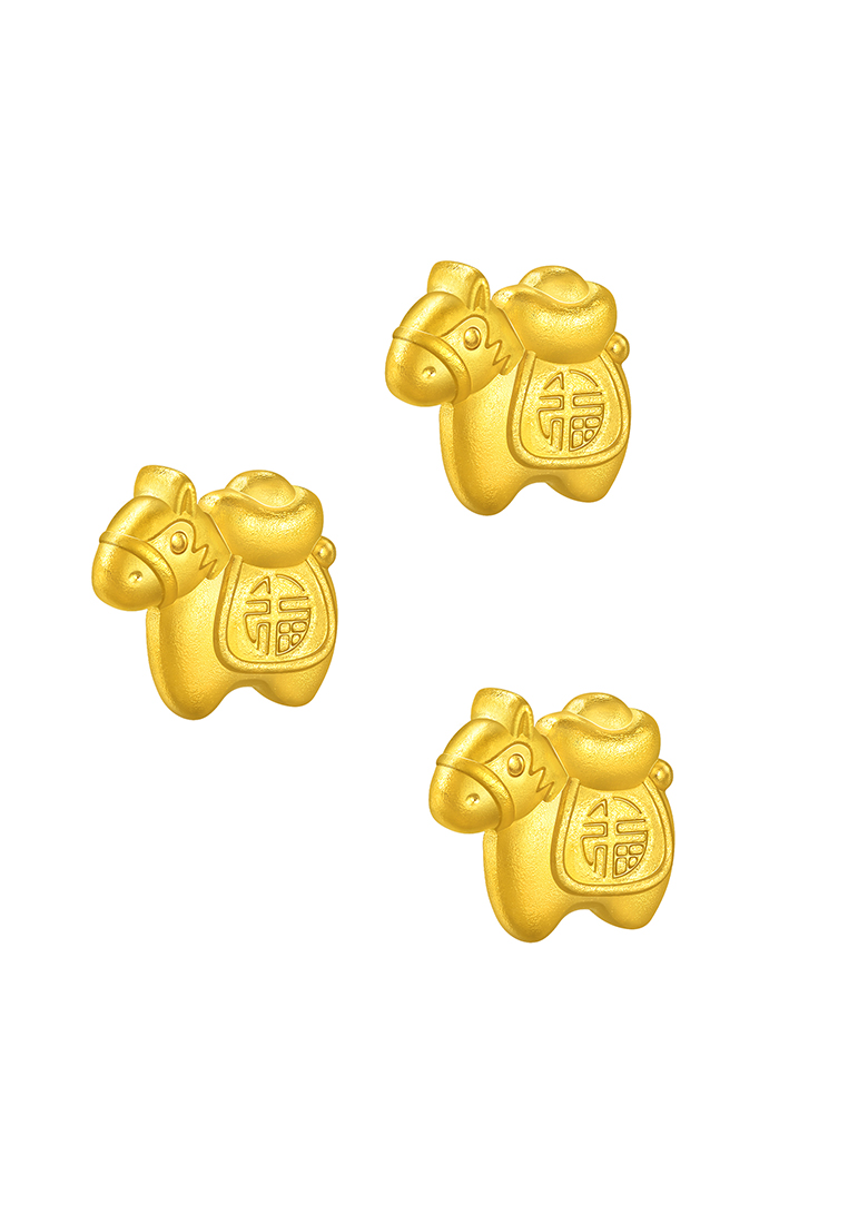 Chow Sang Sang 999.9 24K Pure Gold Chinese Gifting Collection Horse (1g) X3 Pieces for Women & Men 9