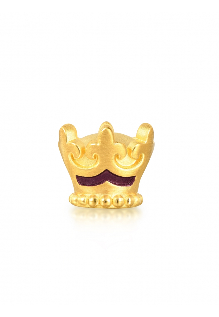 Chow Sang Sang 999 24K Solid Gold Crown Charm 89298C (Bracelet not included)