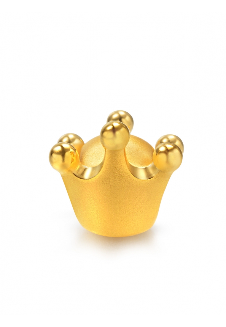 Chow Sang Sang 999 24K Solid Gold Princess Tiara Crown Charm 83631C (Bracelet not included)
