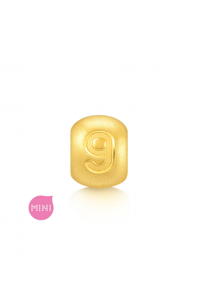 Chow Sang Sang 999 24K Solid Gold Number Nine Charm 93675C (Bracelet not included)