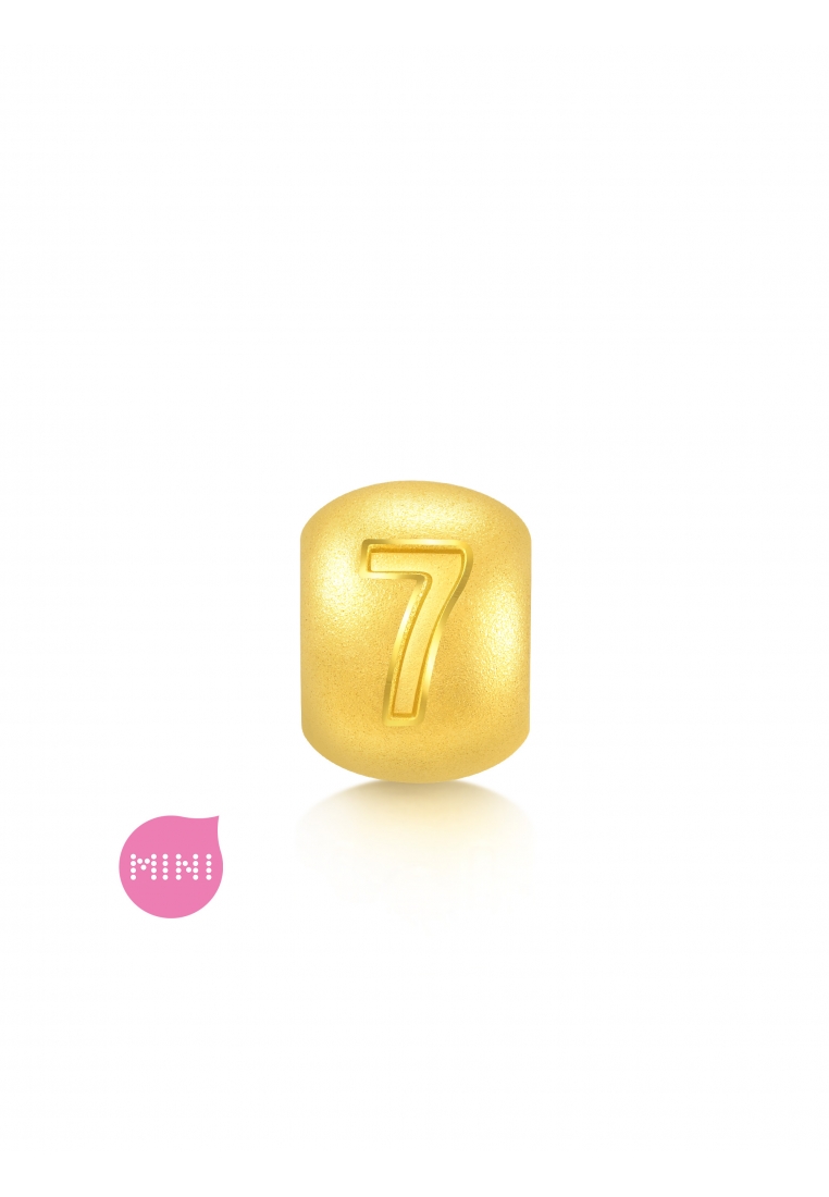 Chow Sang Sang 999 24K Solid Gold Number Seven Charm 93672C (Bracelet not included)