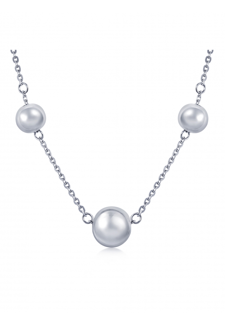 Chow Sang Sang 950 Platinum Bead Necklace for Women 91283N