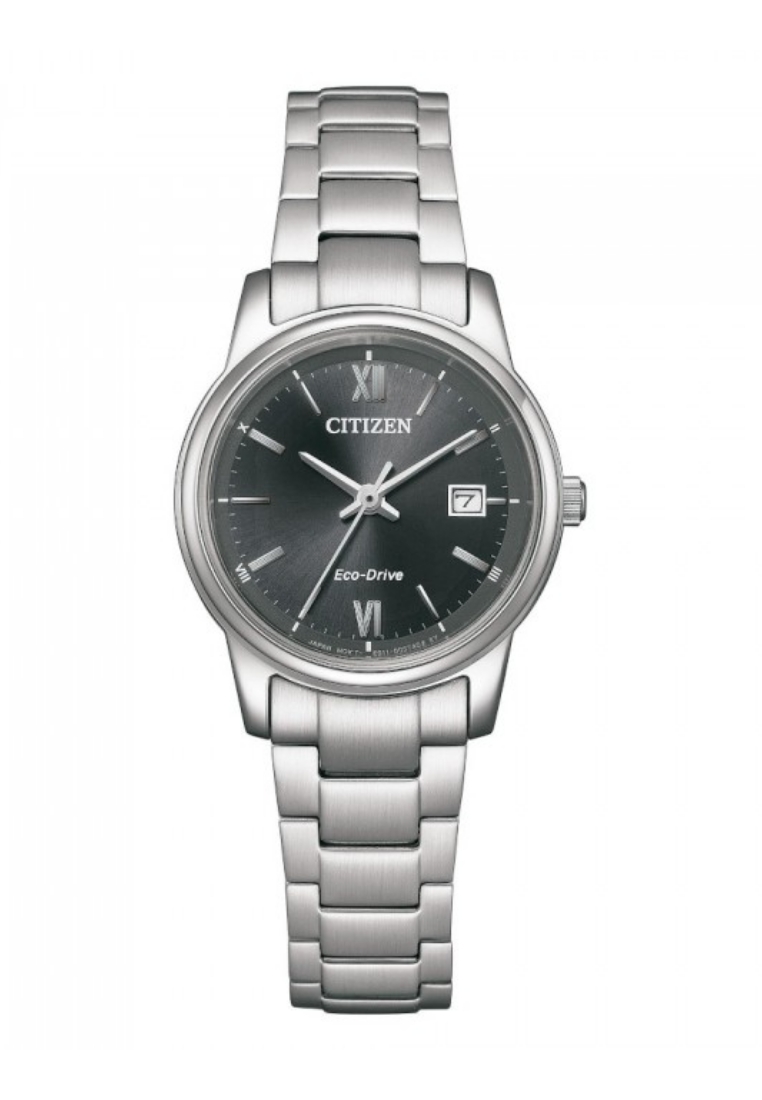 Citizen Citizen Pair Design Sapphire Glass Black Dial Stainless Steel Band Eco Drive Watch EW2318-73
