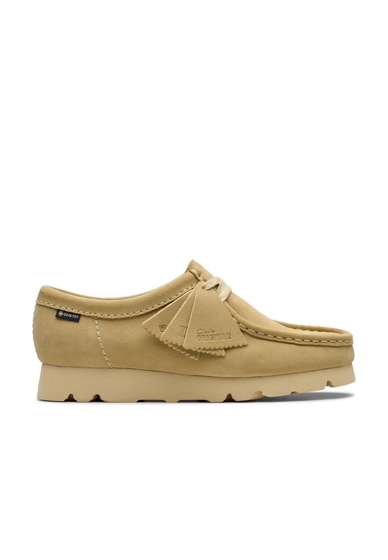 Clarks Womens Wallabee.GTX Shoes - Maple Suede