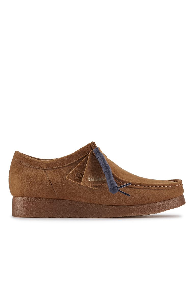 Clarks Mens Wallabee Shoes - Cola
