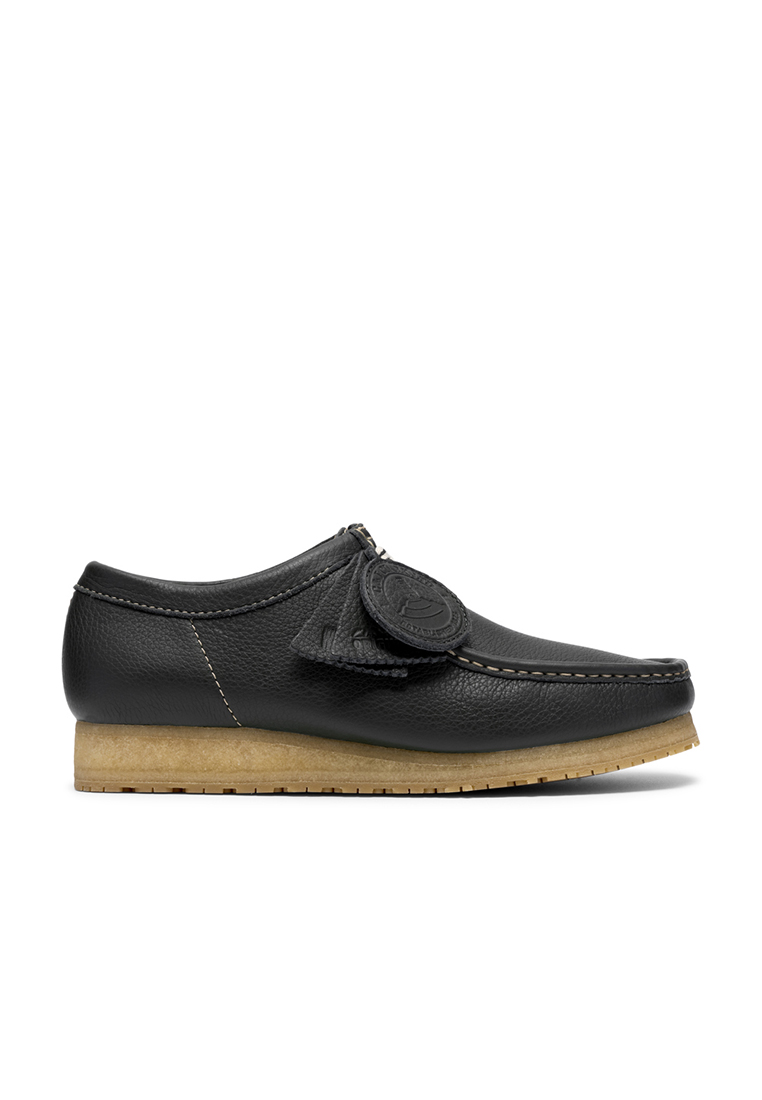 Clarks Mens Wallabee RB Shoes - Dark Green Lea