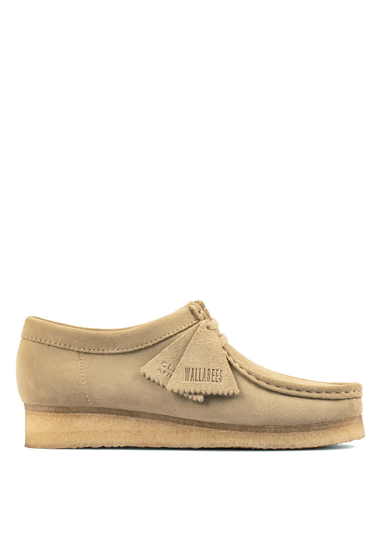 Clarks Womens Wallabee Shoes - Maple Suede