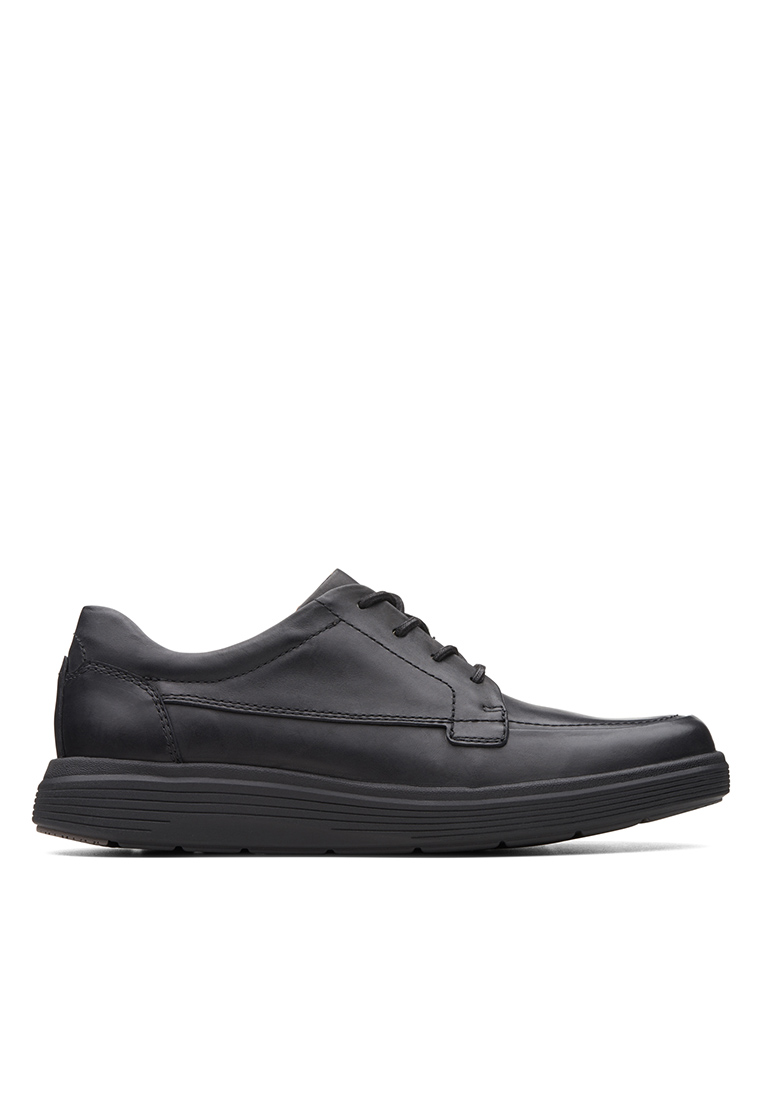 CLARKS Men's Un Abode Ease Black Leather Mens Casual Shoes