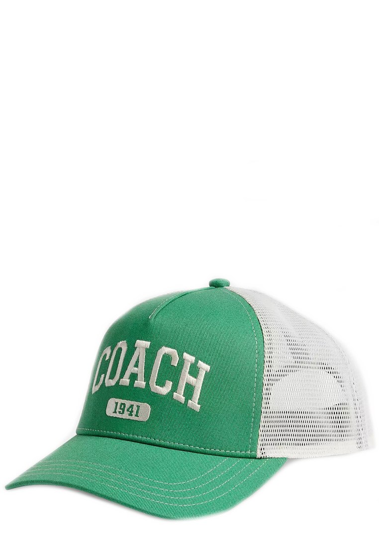 Coach 1941 Embroidered Trucker Hat - Kelly CAA61