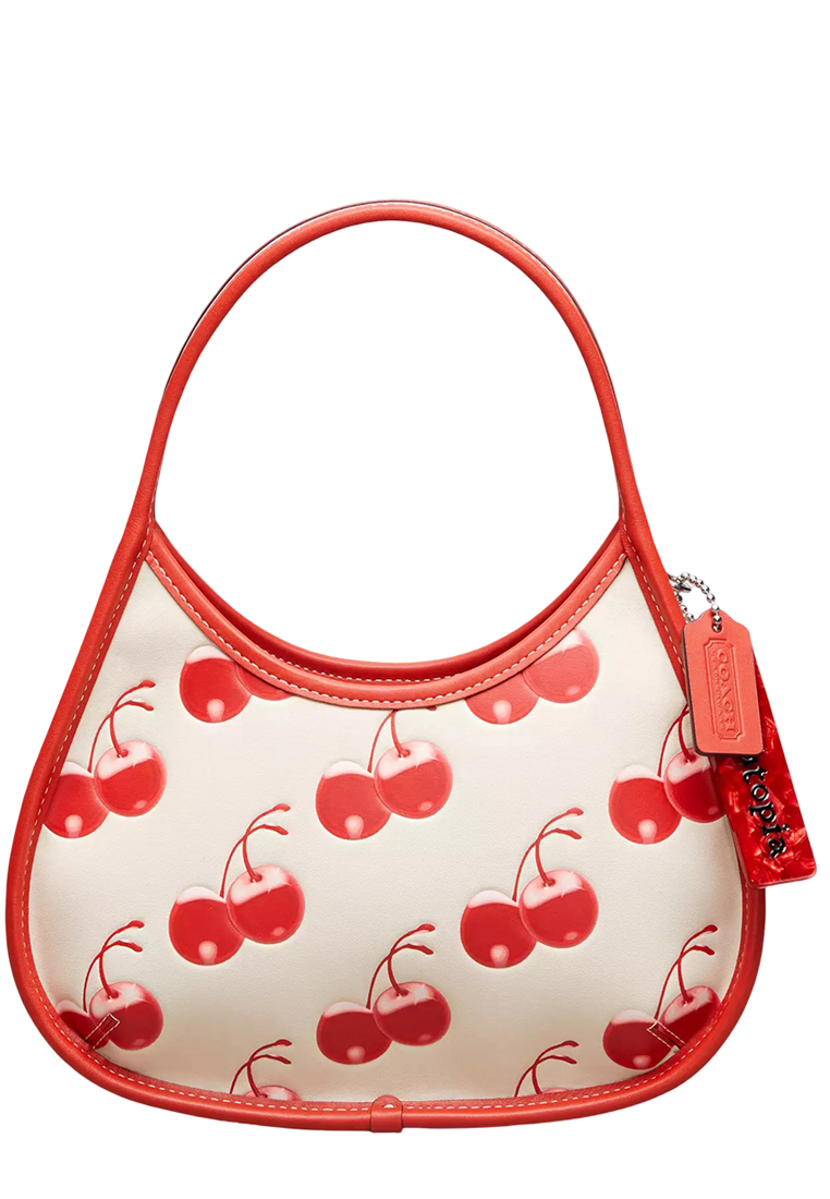 Coach Ergo Bag In Coachtopia Leather With Cherry Print - Cloud Multi CL754