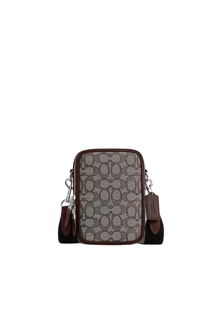 Coach Coach Stanton Crossbody Bag In Signature Jacquard In Maple CH097