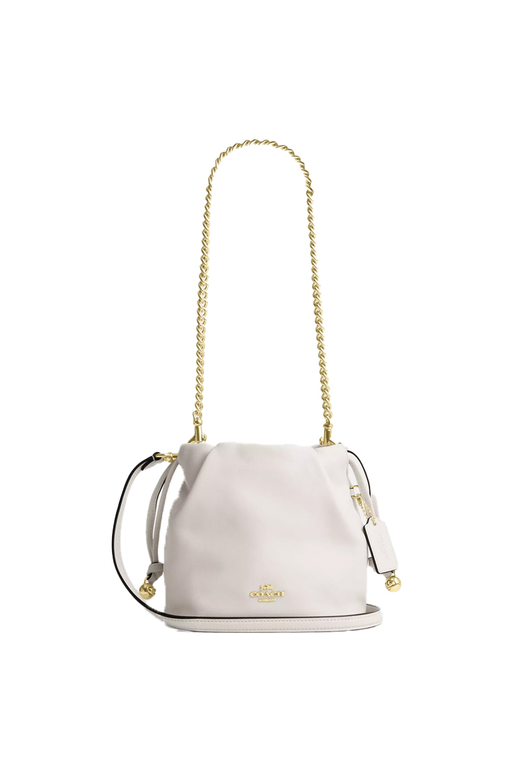 Coach Women's Faye Mini Drawstring Bag in White CDB67