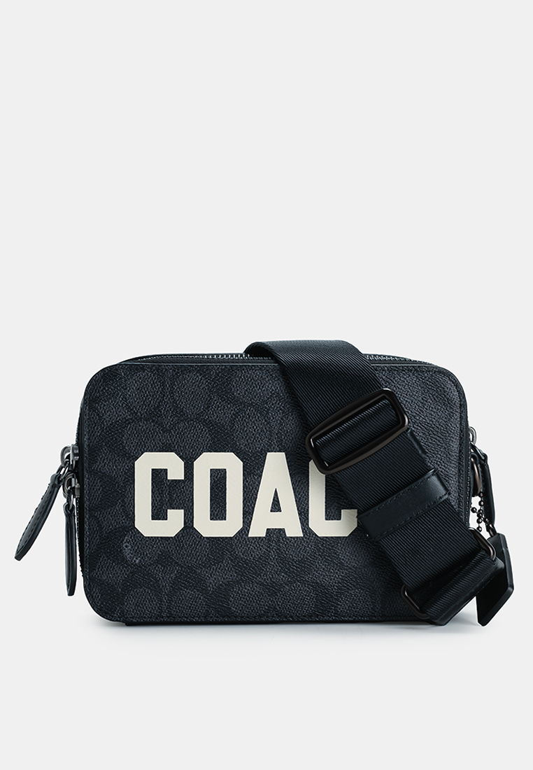 Coach Charter Crossbody Bag 19 In Signature Canvas With Coach Graphic