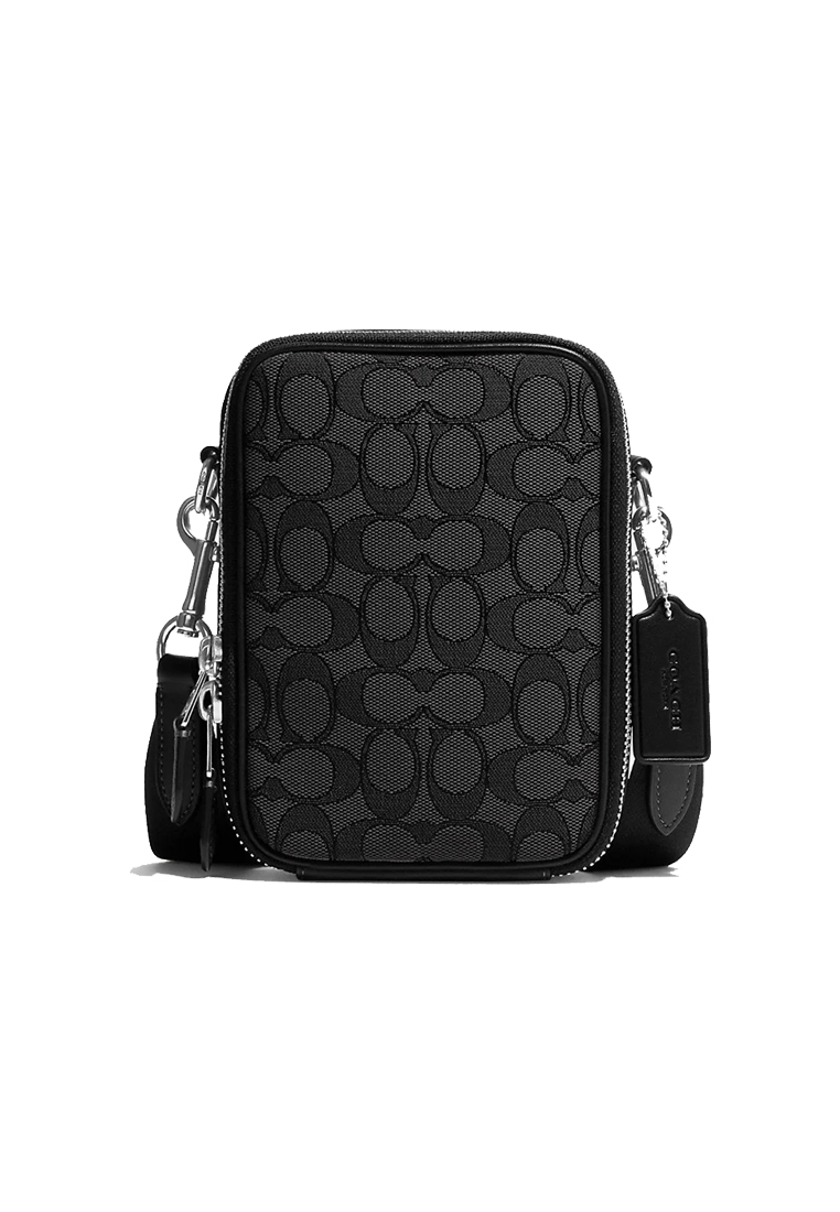 Coach Stanton Crossbody In Signature Jacquard Black CH097