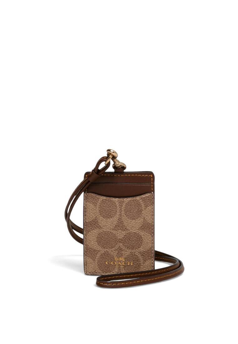 Coach Coated Canvas Badge Holder/card Holder