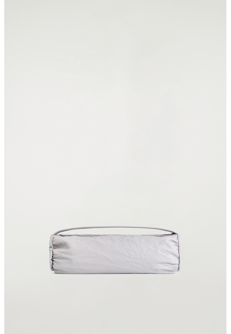 COS MINI CYLINDER CLUTCH BAG - TEXTURED-LEATHER