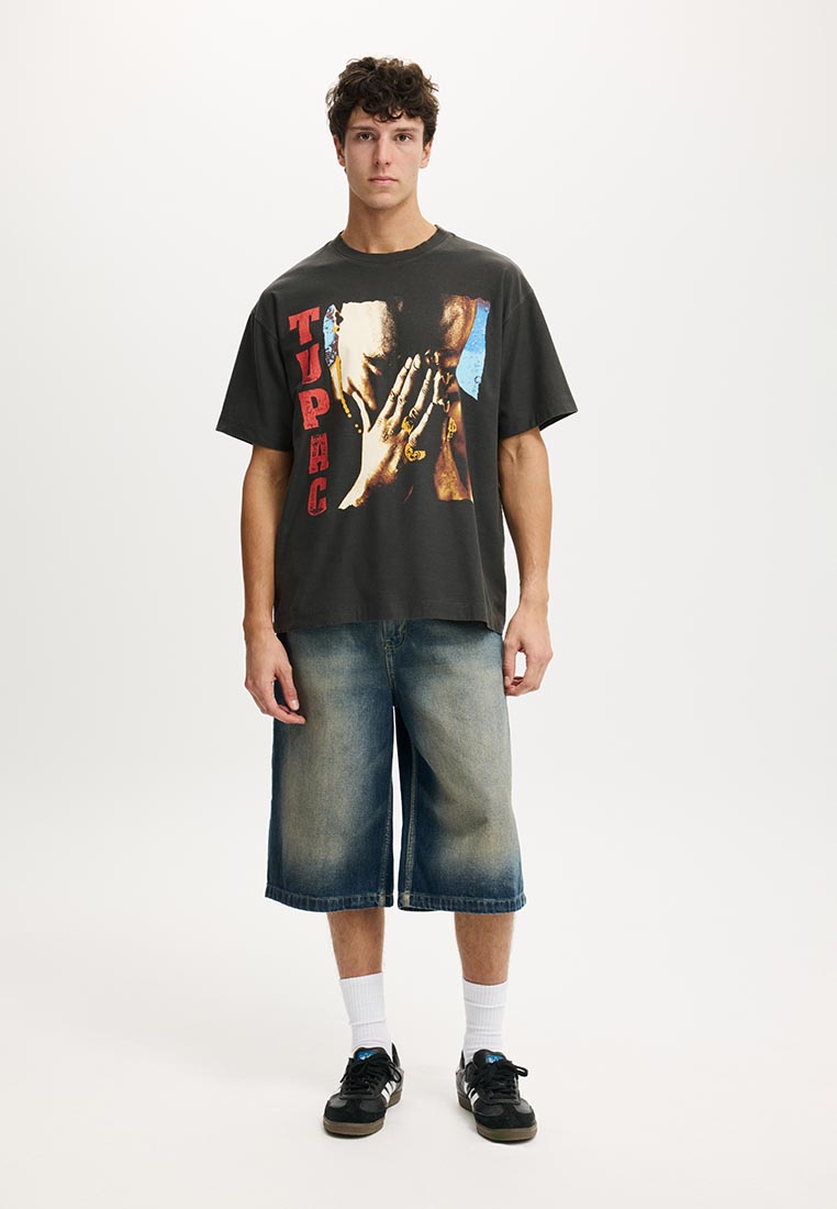 Cotton On Box Fit Premium Music T-Shirt