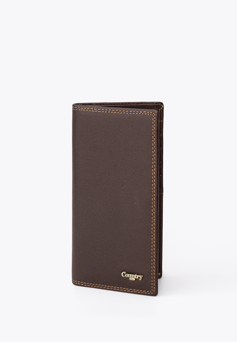 COUNTRY HIDE COUNTRY HIDE METRO Full Grain Cowhide RFID Blocking Mid Long Wallet with Zipper Compart