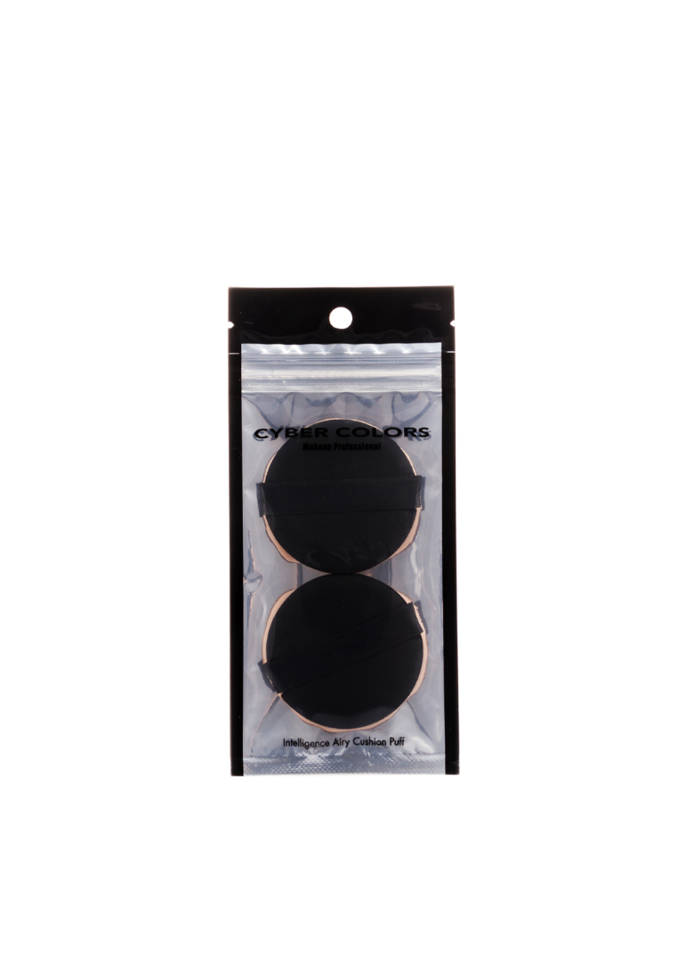 Cyber Colors Cyber Colors Intelligence Airy Cushion Puff (Black) 2piece