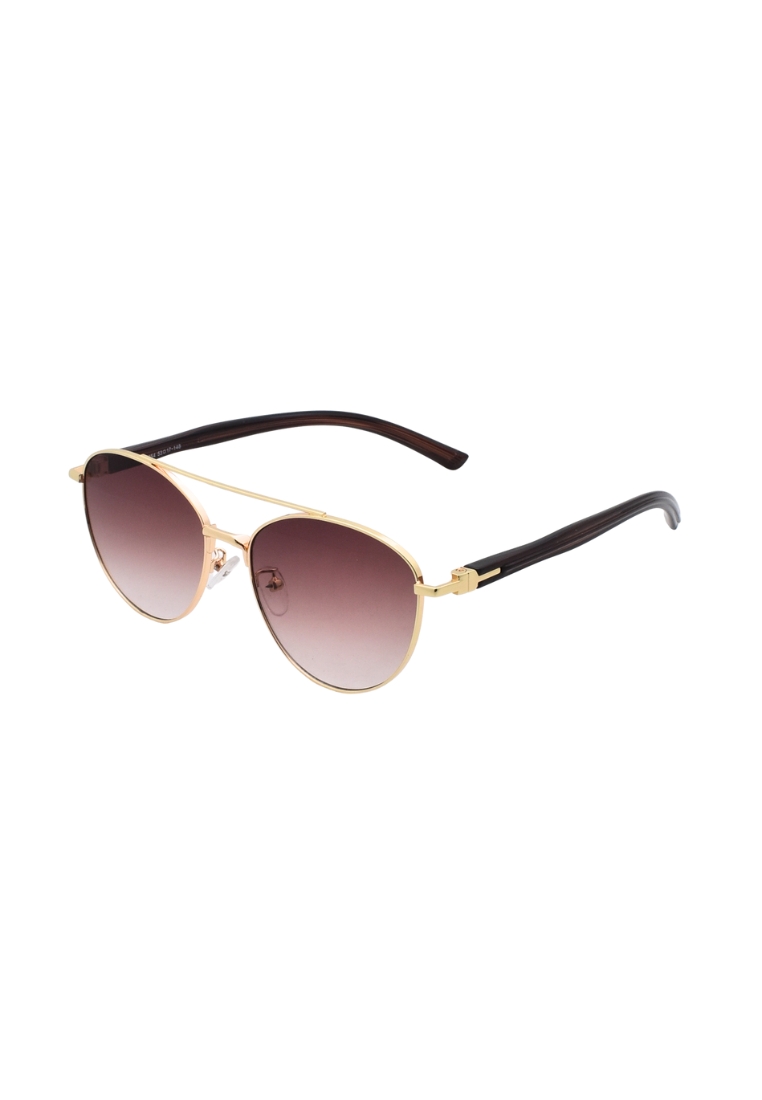 Dandelion Aviator Slim Plastic Temple Sunglasses