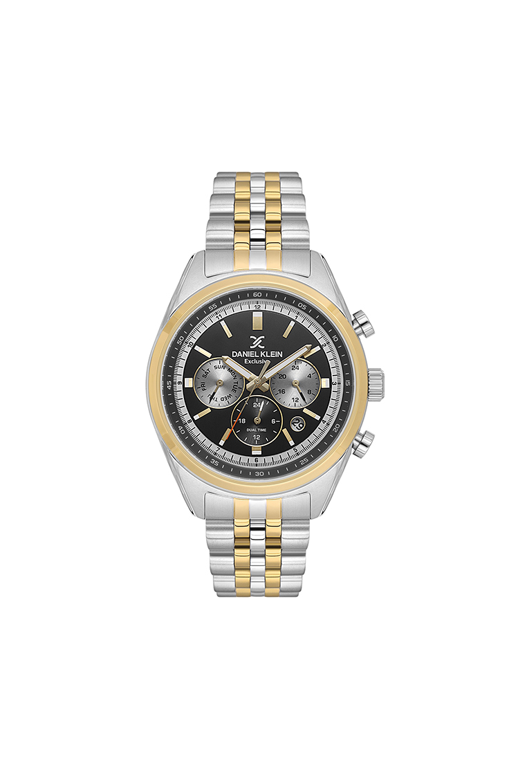 Daniel Klein Men's Chronograph Watch DK.1.13976-5 Stainless Steel Strap | 1 Year Official Warranty