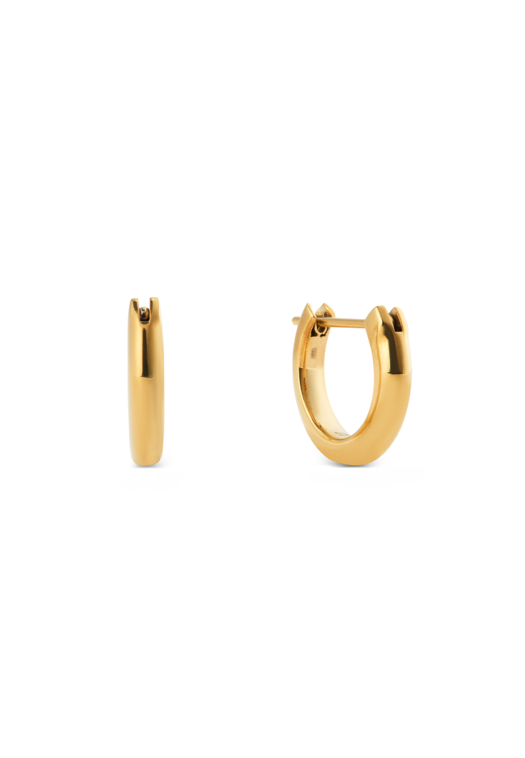 Daniel Wellington Classic Arch Earring Gold 9mm - Unisex Earrings for women and men stainless steel 
