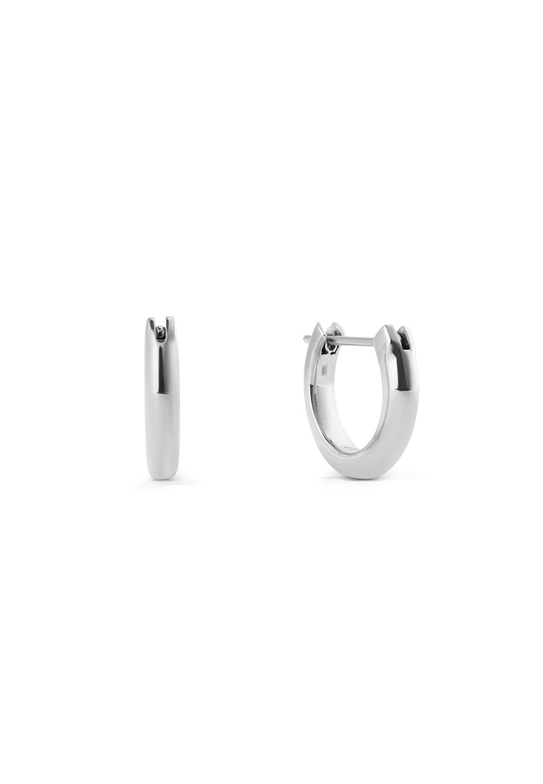 Daniel Wellington Classic Arch Earring Silver 9mm - Unisex Earrings for women and men stainless stee