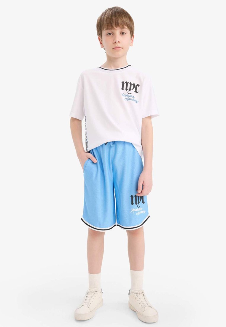 DeFacto Boys 2 Piece Set Printed Short Sleeve T-Shirt Shorts E2821A825Hs
