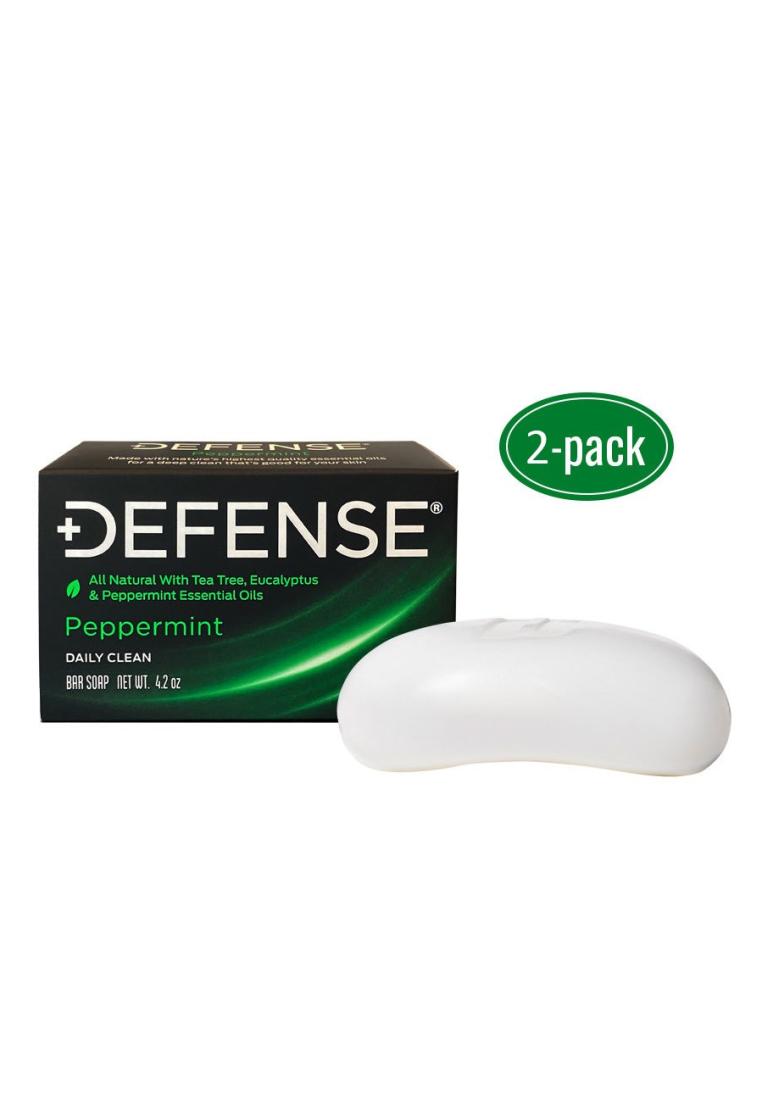 Defense Soap Peppermint soap bar 2 pack