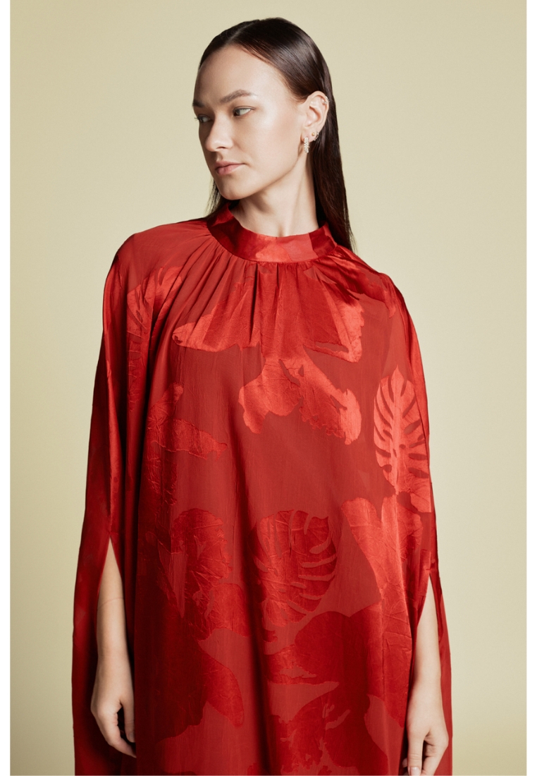Demure & Co Abstract Filcoupè Foliage Kaftan Dress