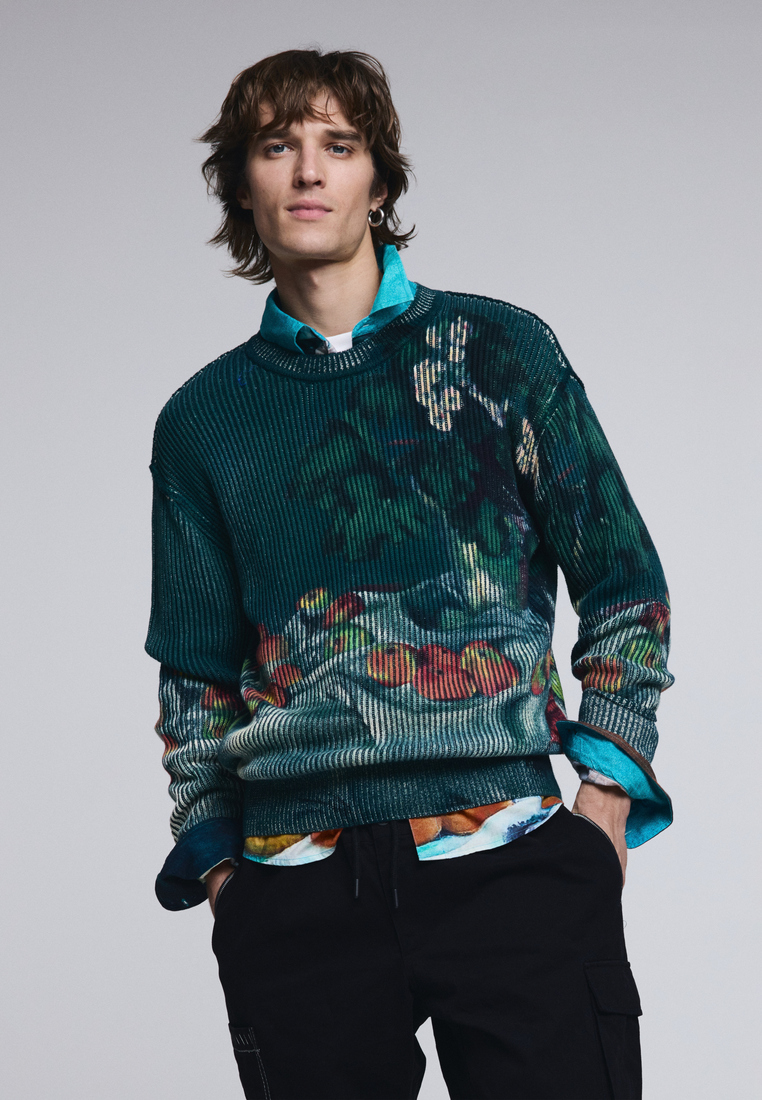Desigual Still life texture sweater