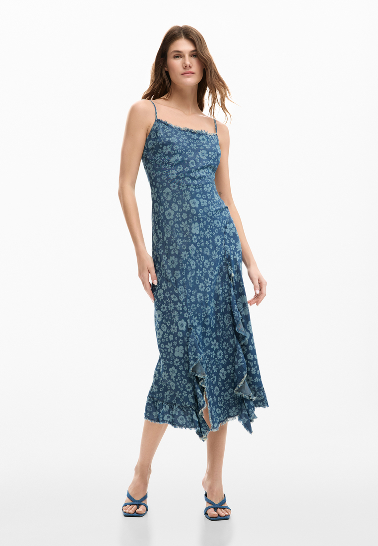 Desigual Denim ruffle dress