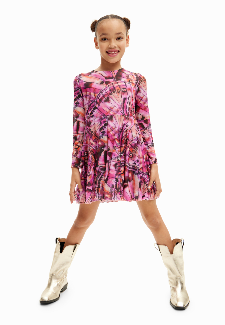 Desigual Desigual Niños Short dress with butterfly wings.