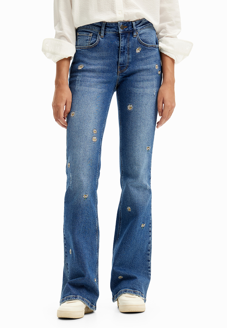 Desigual Desigual Woman Daisy flare jeans.