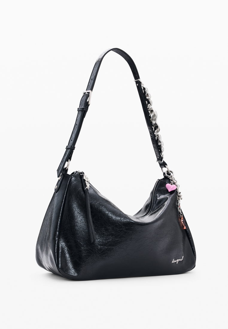 Desigual Metal Flower BIG Shoulder Bag
