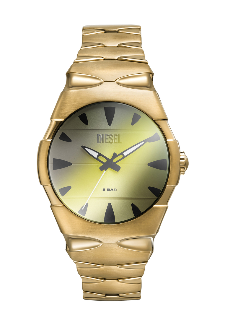 Diesel Diesel Men's D-Sruptor Analog Watch ( DZ2214 ) - Quartz, Gold Case, Round Dial, 14 MM Gold St